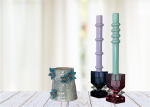 Keramik vase med 3D blomster - stentøj