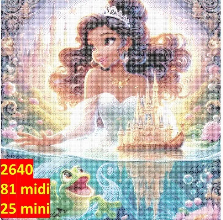 Prinsessen og Frøen | GRATIS Hama mønster