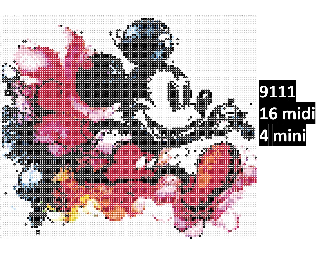 9111 Mickey Mouse og Minnie Mouse 9111 | Disney - Billede 1