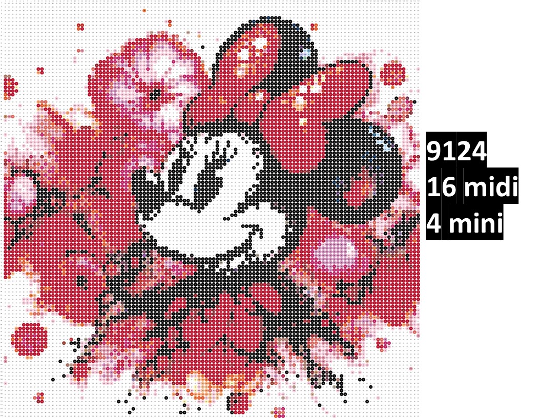 9124 Mickey Mouse og Minnie Mouse 9124 | Disney - Billede 1